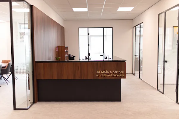 Vstupná hala advokátskej kancelárie Remšík a partneri